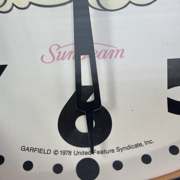 1978 "The Big Fat" 17" Garfield Alarm Clock Sunbeam 883-100 Vintage WORKS - READ - Picture 4 of 12